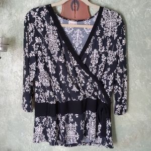 Pretty faux wrap top